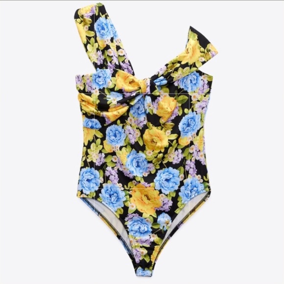 ZARA Floral Printed Bodysuit - Picture 3 of 6